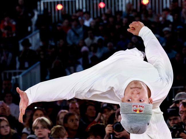 Canada's B-Boy Phil Wizard competes during the 2023 World Breaking Championship in Belgium. Picture: Kenzo Tribouillard/AFP