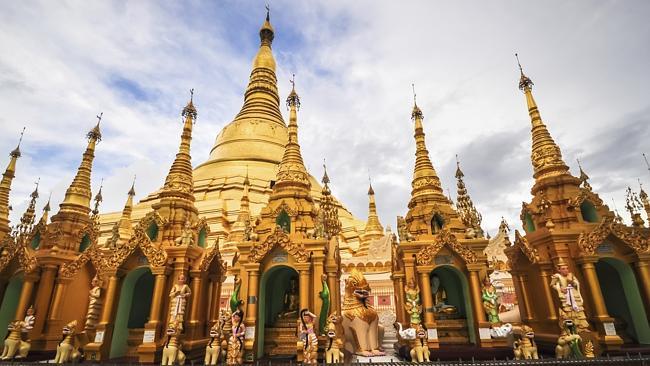 Shwedagon Pagoda in Yangon, Myanmar, is among the big hits with international tourists.