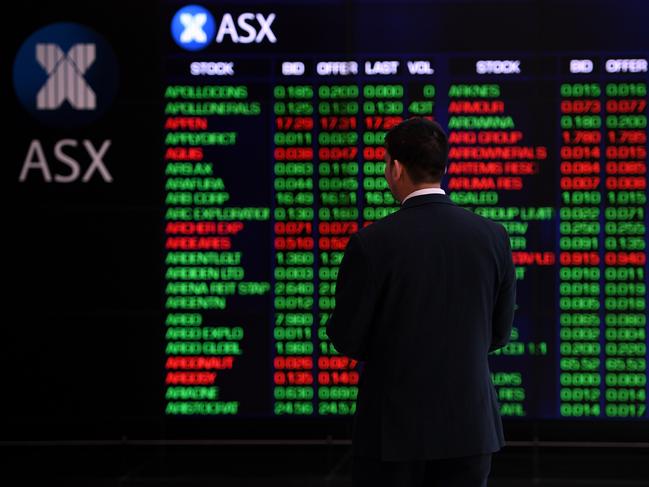 The indicator board at the Australian Securities Exchange (ASX) is seen in Sydney, Tuesday, February 5, 2019. Australia's big four banks have gained more than $20 billion in value after relieved investors welcomed the Kenneth Hayne's royal commission's recommendations by driving the financial sector to what looks like its best day in a decade. (AAP Image/Dan Himbrechts) NO ARCHIVING