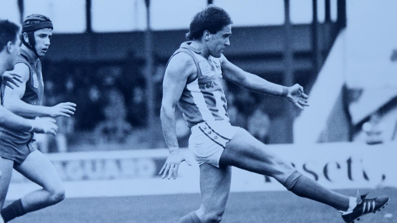 **** FOR Q WEEKEND ****** Brisbane Lions Coach Chris Fagan in Launceston Tasmania. Chris Fagan whilst playing for Sandy Bay in the TFL State Wide League. Pic SUPPLIED