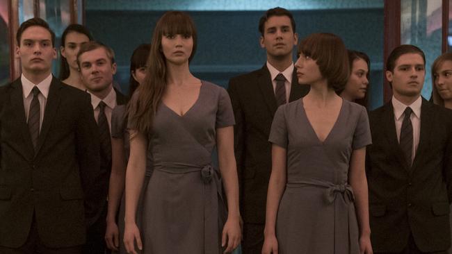 In this scene from Red Sparrow, we pay a visit to “whore school”. Long-serving principal Mr Deuce Bigalow not pictured.
