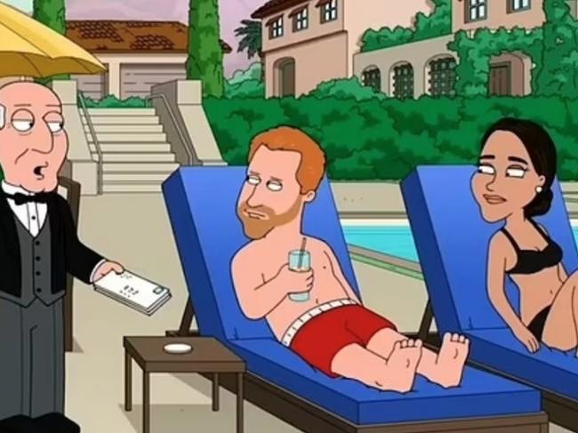 Harry and Meghan savaged in Family Guy episode