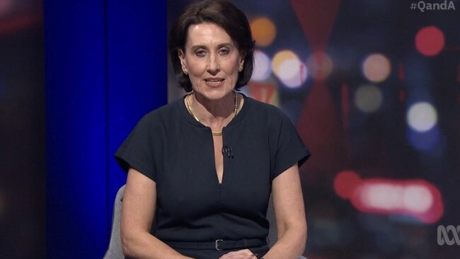 ABC Radio host Virginia Trioli during her time on Q+A. Picture: Supplied