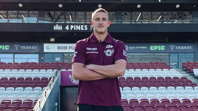 Jake Arthur has been granted an immediate release from Parramatta to join the Manly Sea Eagles. Picture: Tyler Morpeth/Manly Media.