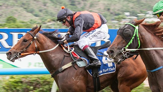 Jockey Graham Watson pilots Sheridan to victory.