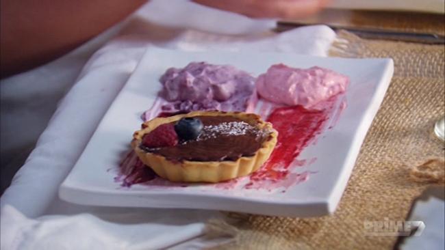 MKR guests react to Alex and Gareth's 'inventive' dessert presentation