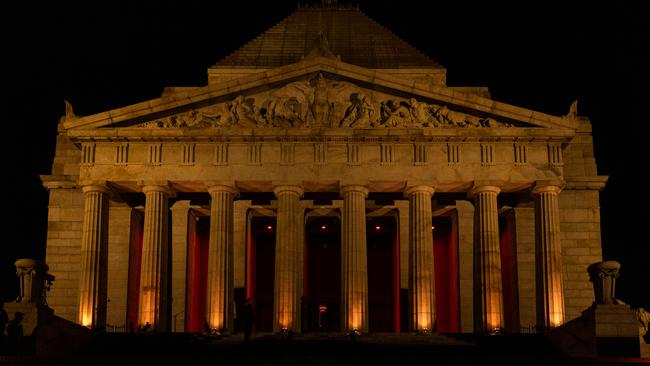 Thousands gathered at the Shrine. Picture: Getty Images