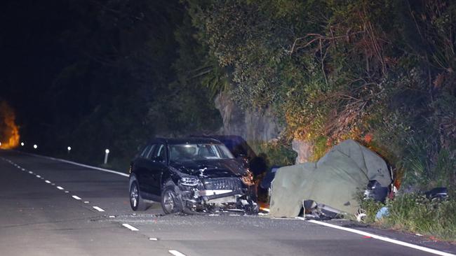 The scene of the crash on Heathcote Road where Pete Hazlewood died earlier this month. Picture: Supplied