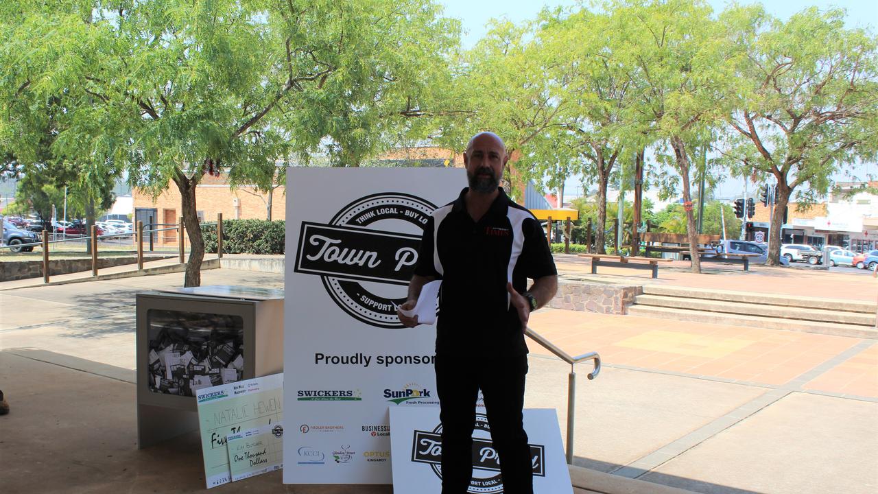 South Burnett Times General Manager Daniel Pelcl at the cheque presentation for Town Proud 2019.