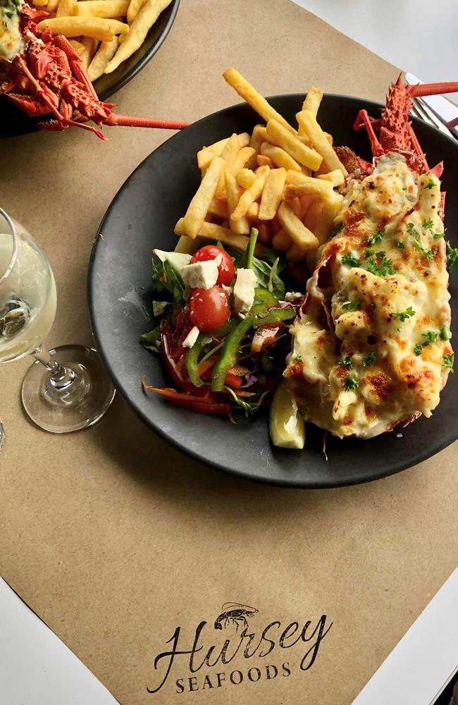 One of Hursey Seafoods’ signature dishes of crayfish, served hot in a delicious mornay sauce. Picture: Supplied