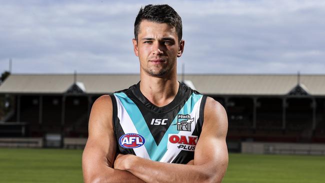 Port Adelaide recruit Ryan Burton. Pic: Sarah Reed