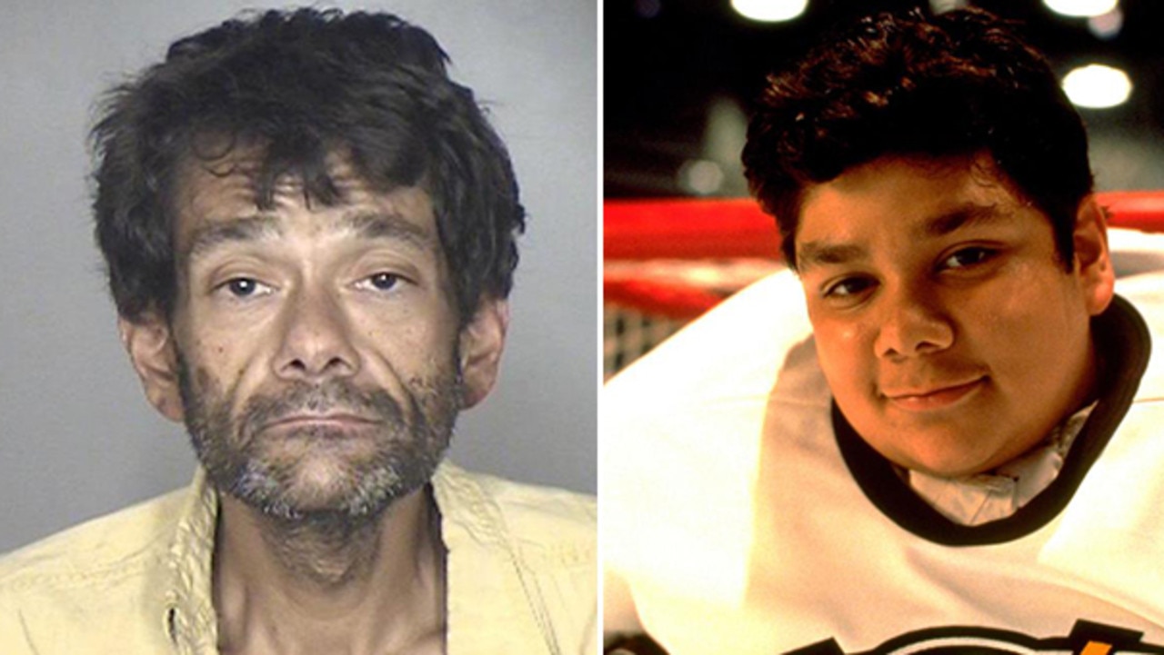 Shaun Weiss' mug shot and as Greg Goldberg in The Mighty Ducks