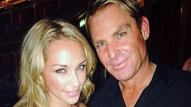 A picture Shane Warne posted to Instagram the night he and Scott went to see Coldplay.