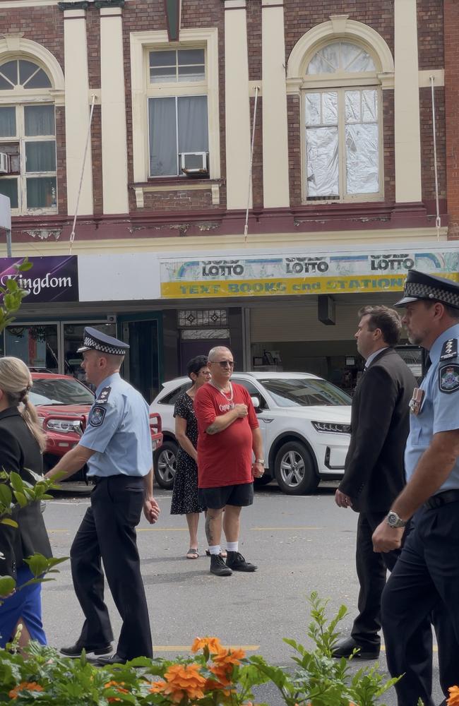 Many Mackay locals stopped to pay their respects and witness the procession. Photo: Fergus Gregg