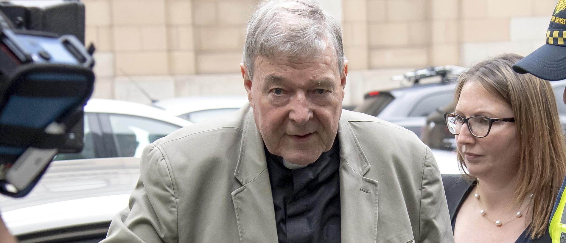 George Pell arriving at the County Court in Melbourne last month. Picture: ANDY BROWNBILL