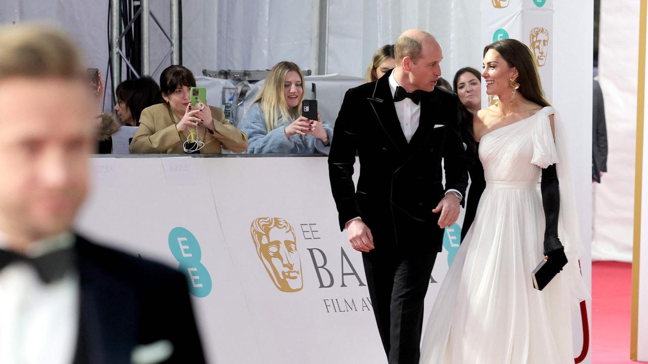 Meanwhile, William and Kate were well received at the BAFTAs. Picture: AFP