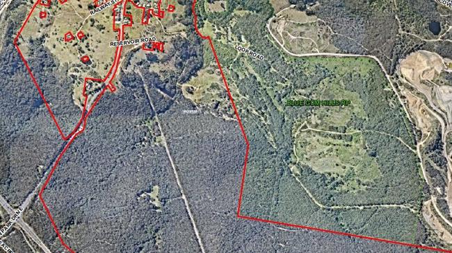 Site of a proposed development for 858 residential lots at Minmi as part of the Minmi Link Rd development. Credit: Council documents Newcastle City