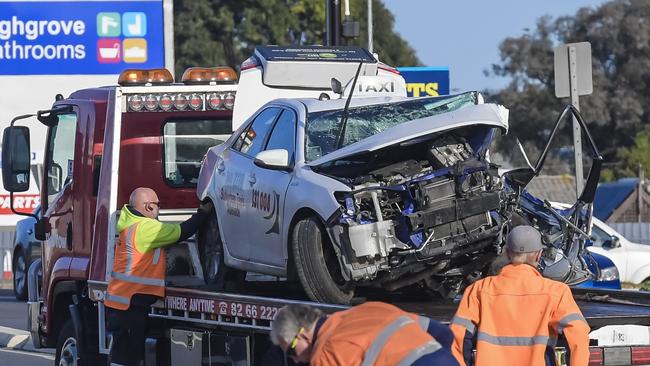 The crash caused widespread traffic delays. Picture: Roy VanDerVegt.