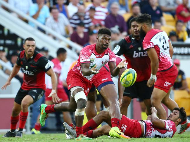 Moses Sorovi, Reds vs Crusaders,  Rugby 10's, Suncorp Stadium, Milton. Photographer: Liam Kidston.