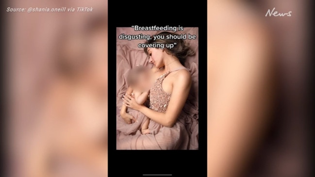 TikToker explains how her nipple fell off whilst breastfeeding
