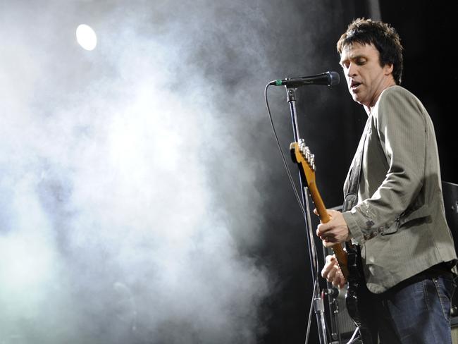 Johnny Marr of Modest Mouse performs during the band's set in Los Angeles on December 9, 2007. Picture: AP / Chris Pizzello