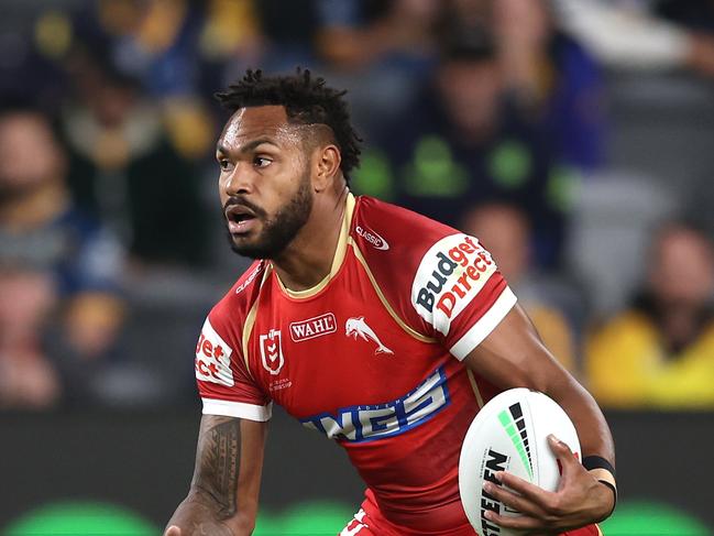 Hamiso Tabuai-Fidow is all but guaranteed a spot in the Maroons line-up … but will he play at centre? Of fullback? Picture: Getty Images