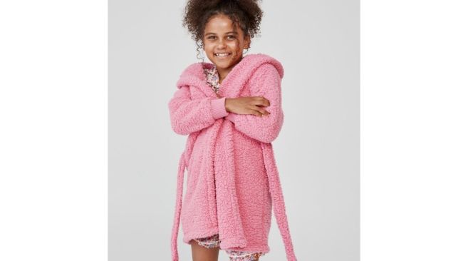 Luxurious Childrens Kids Dressing Gown Plush Snuggle Nightwear Sleepwear Boys or Girls 