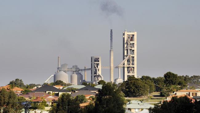 Adbri’s Cockburn Cement factory in WA. Picture: Stewart Allen.