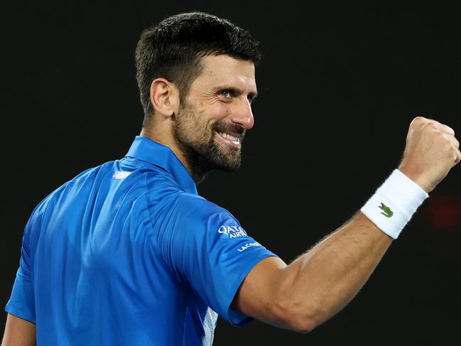 Djokovic says his goal is to play the best tennis at the Australian Open. Picture: Getty Images