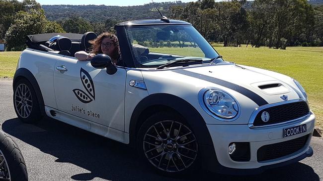 Julie Goodwin won’t be getting around in her distinctive Mini Cooper any time soon after her licence was suspended for drink-driving.