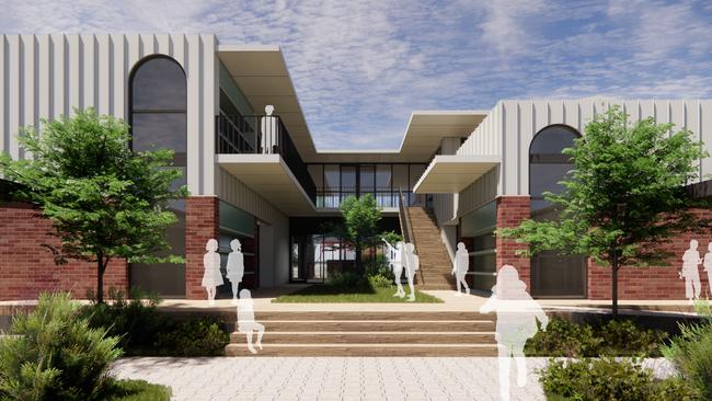 Melbourne company Sensum is project-managing 12 South Australian school upgrades, including new buildings for Greenwith Primary School. Picture: DAS Studio