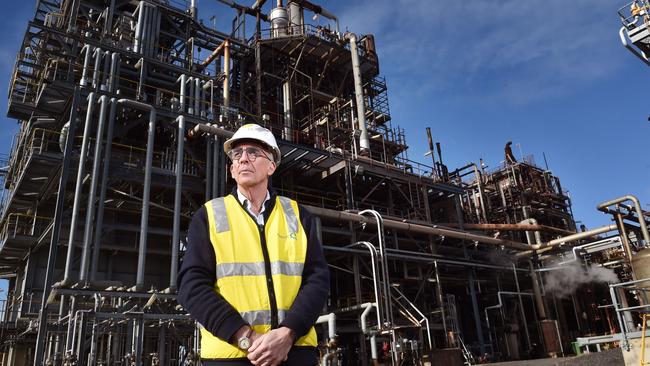 Qenos chief executive Stephen Bell at the company’s plant at Altona outside of Melbourne. Picture: Nicki Connolly