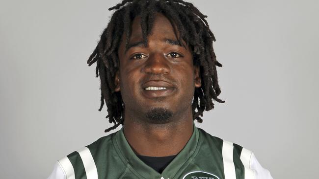 This is a 2013 file photo showing New York Jets running back Joe McKnight.