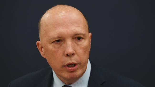 Home Affairs Minister Peter Dutton. Picture: AAP