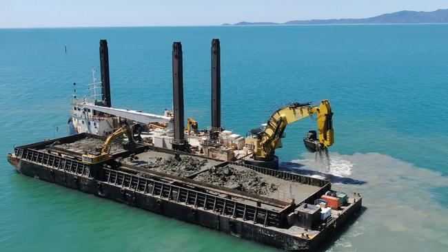 One million cubic metres of dredge material has been removed from Townsville’s Platypus Channel Picture: Port of Townsville.