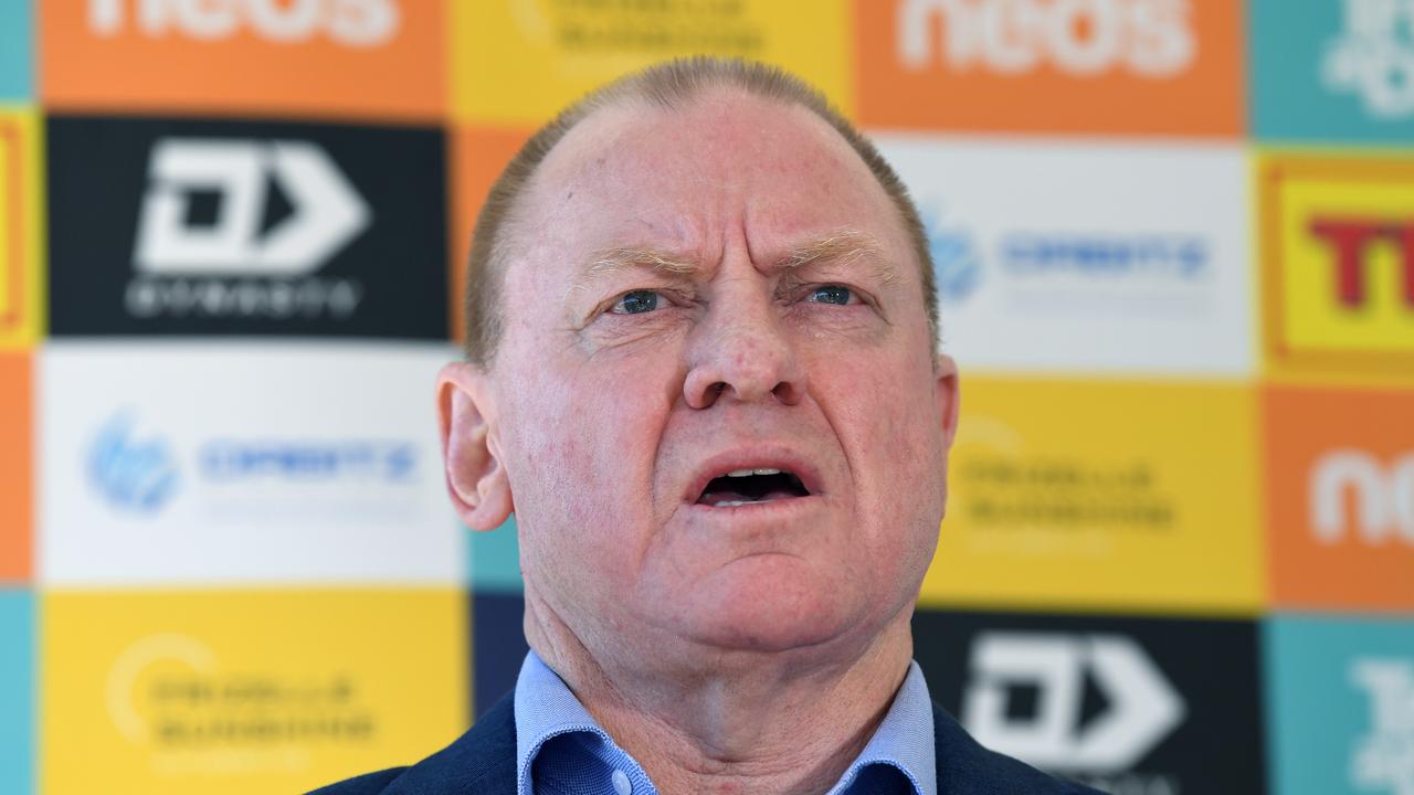 Titans Chairman Dennis Watt says the club will lunch a review into their 2022 season, but a decision has not yet been made on Holbrook. Picture: AAP.