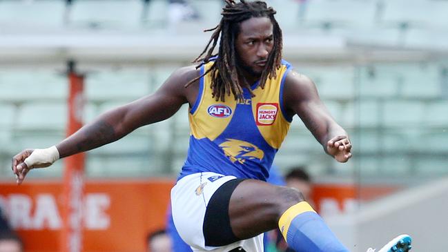 Nic Naitanui in full flight. Pic: Michael Klein