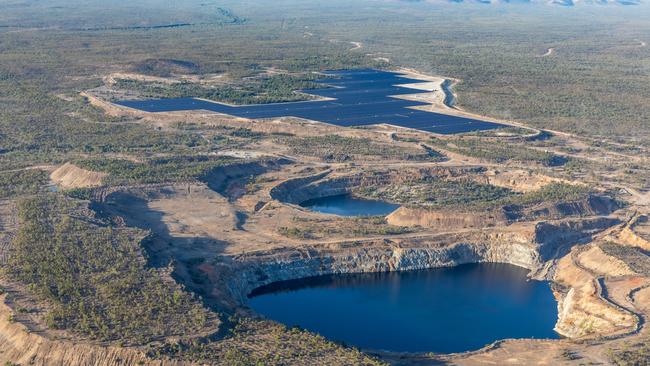The dams where the hydro project will be at Genex Power's Kidston project.