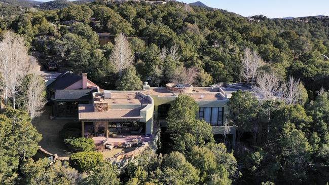 The house owned by actor Gene Hackman and his wife Betsy Arakawa in Santa Fe. Picture: AP