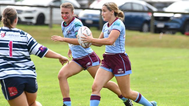 Norths players First grade women's club rugby between Norths and Brothers. Saturday May 7, 2022. Picture, John Gass