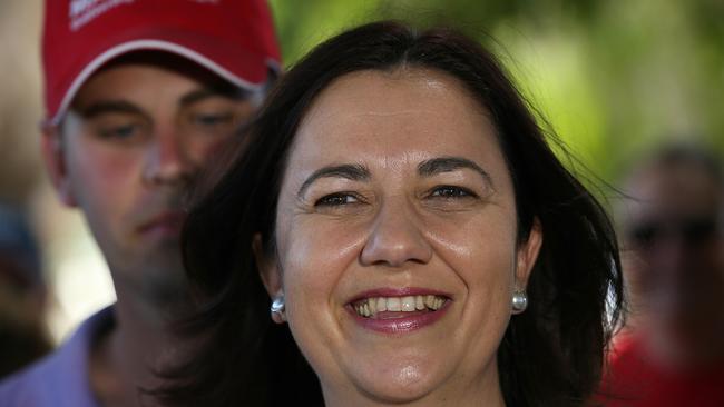 Then Labor leader Annastacia Palaszczuk at a supporters barbecue in 2015. Picture: Adam Head