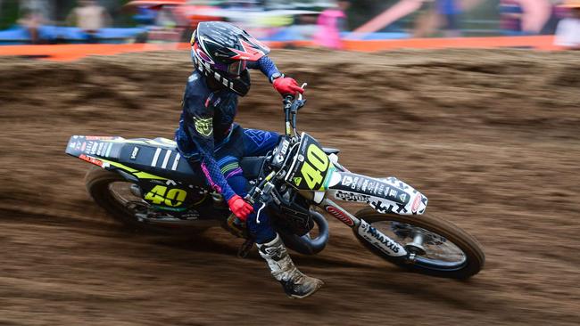 Casey Wilmington scored a place on the podium at the 2022 KTM Australian Junior Motocross Championships.