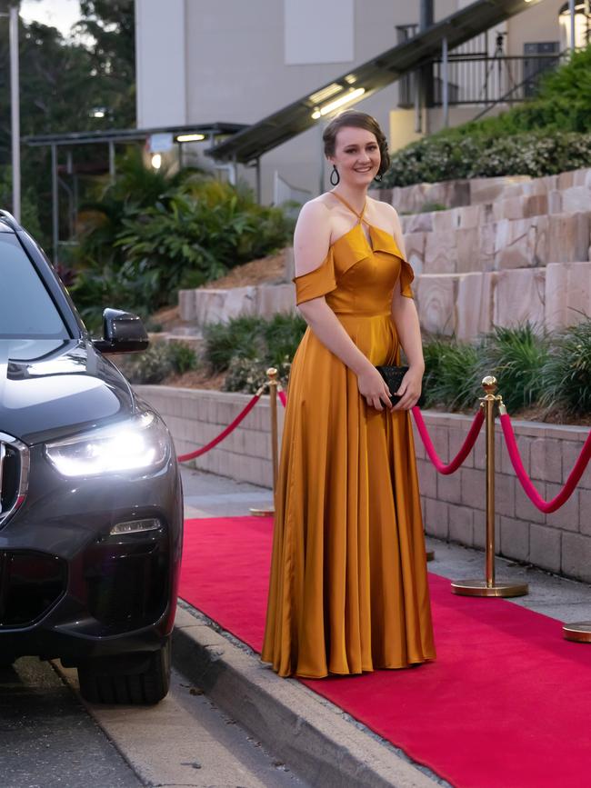 Madison Cawte. Hillcrest Christian College 2020 school formal. Photo: Supplied
