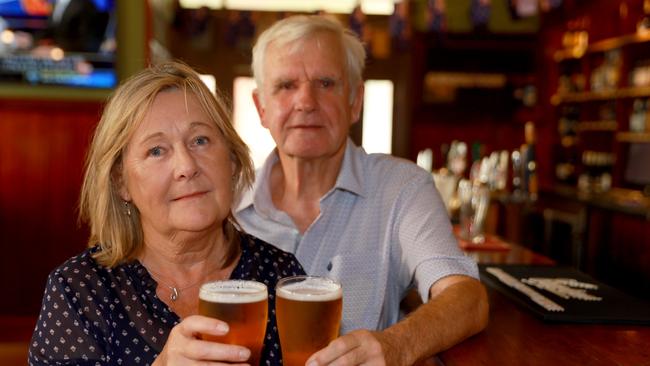 Lorraine and Alan George at the Royal Oak Hotel in Parramatta. Picture: Angelo Velardo