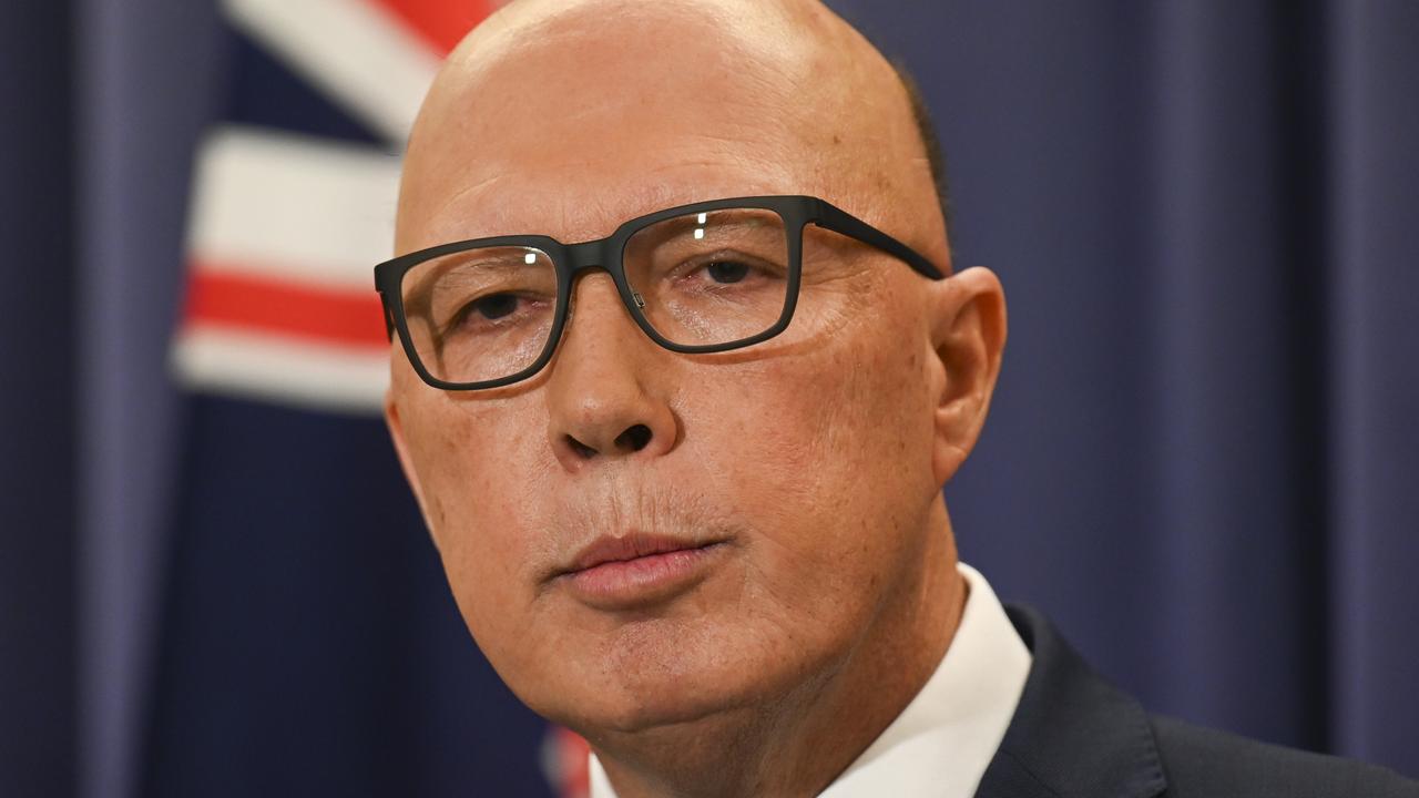 Opposition Leader Peter Dutton says he ‘hopes’ Australians vote No. Picture: NCA NewsWire / Martin Ollman