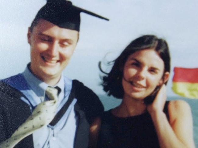 English tourist murder victim Peter Falconio with his girlfriend Joanne Lees.