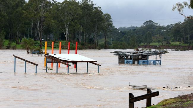 Colleges Crossing on May 12. It is still cut and will be at least until Thursday. Picture: David Clark