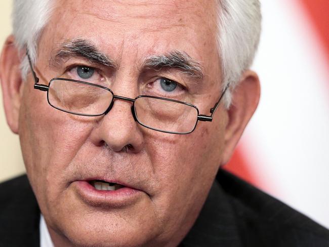 US Secretary of State Rex Tillerson said the US is mulling whether to restore North Korea to the list of state sponsors of terrorism. Picture: AP Photo/Ivan Sekretarev