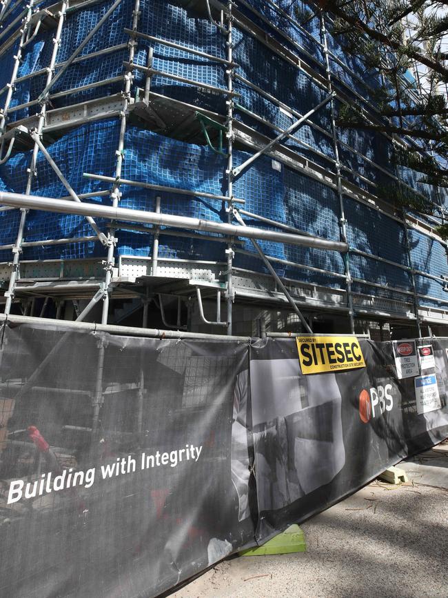 Locked up PBS building site on the Gold Coast