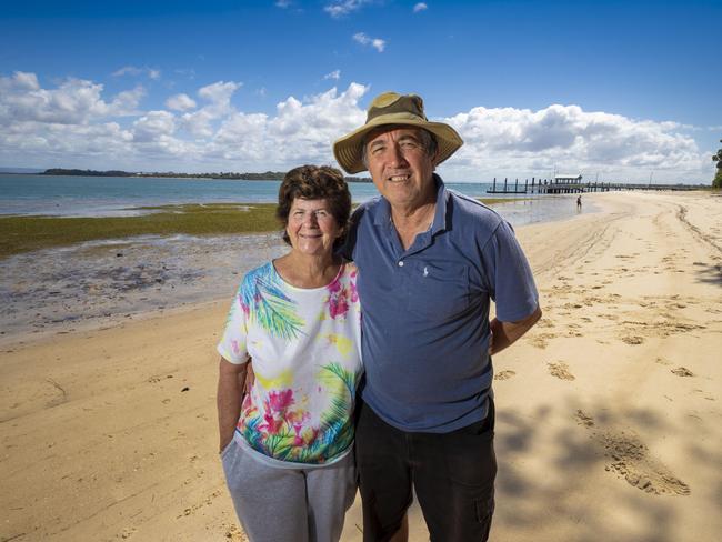 7th September 2018.Bribie Island locals John and Sandra Belleri.Photo: Glenn Hunt / The Australian